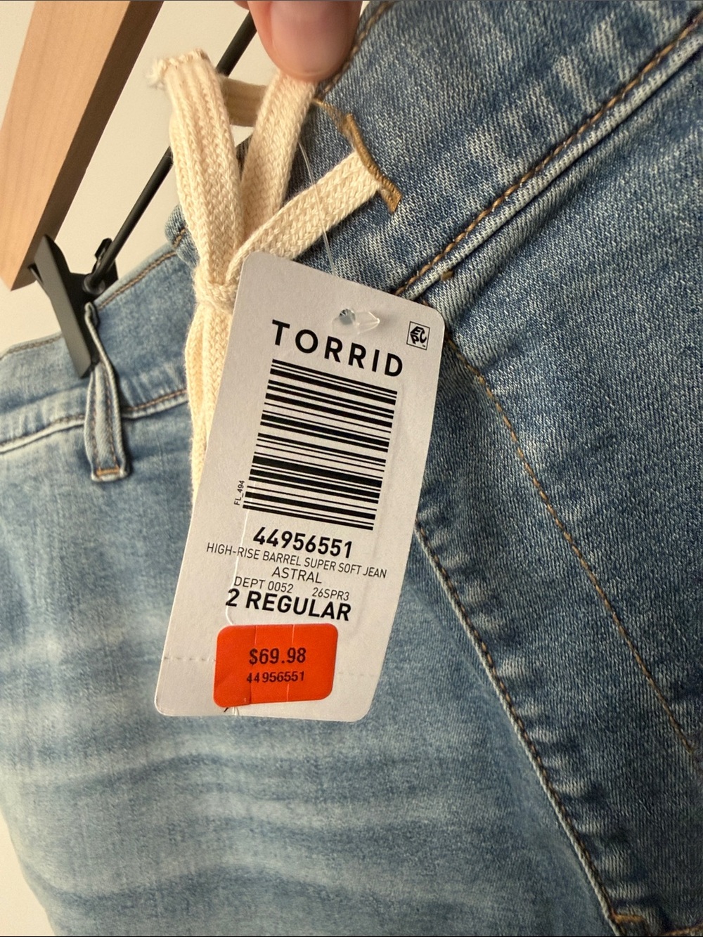 NWT TORIRD High-Rise Barrel Jean - SIZE 2 REGULAR - Picture 9 of 9